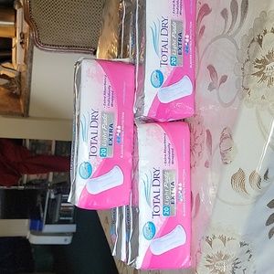 Bundle Of 3 Packs Total Dry Extra Bladder Control Protection Pads
